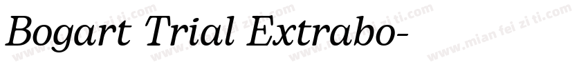 Bogart Trial Extrabo字体转换